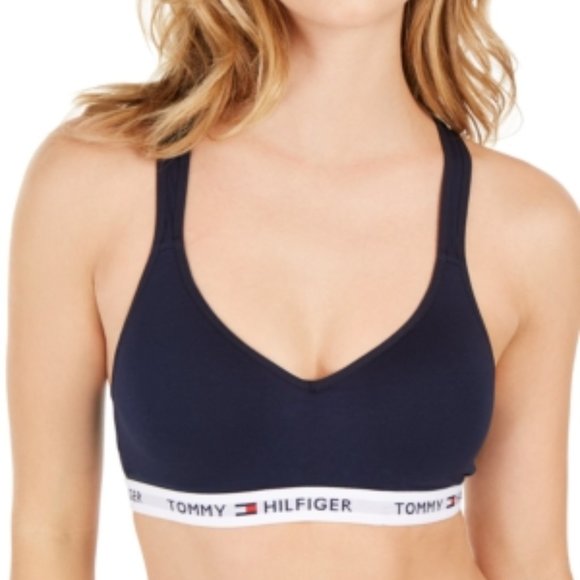 Tommy Hilfiger Other - Tommy Hilfiger Women's Cotton Lounge Bralette Bra, Navy Blazer, M
